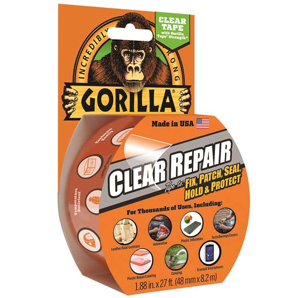 Gorilla ADHGGTCLR 2 in. x 27 ft. 7 Mil Clear Repair Tape