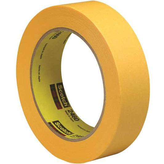 Scotch T945246012PK 1 in. x 60 yards 2460 Flatback Tape, Gold - Pa