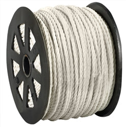 Box Partners TWR104 0.25 in. 1150 lbs White Twisted Polypropylene Rope