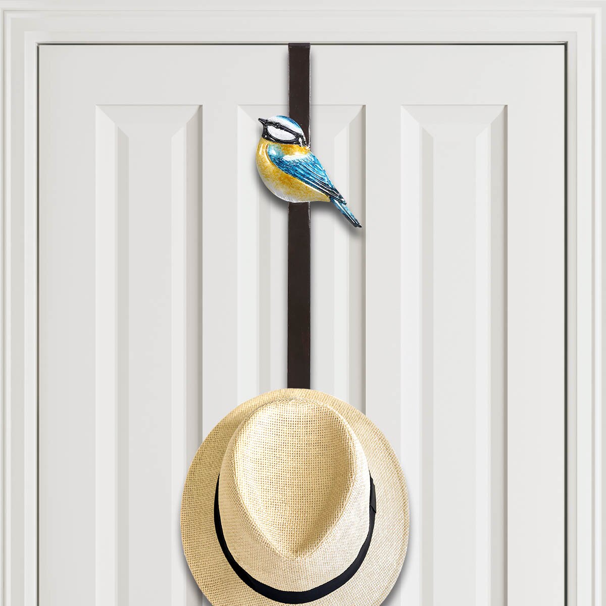 Blue Head Bird Door Hook Over the Door Hook