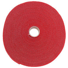 CableWholesale 30CT-07150 0.75 in. 50 ft. Roll Hook & Loop Tape - Red