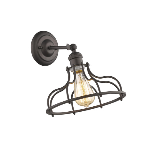 Chloe Lighting CH2D004RB10-WS1 Jaxon Industrial-Style 1 Light Rubbed B