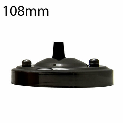 108mm Single Outlet Drop Metal Front Fitting Ceiling Rose~1451