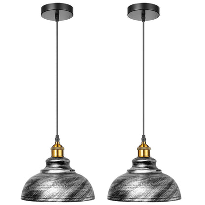 2 Pack Vintage Industrial Pendant Lights - Retro Loft Style~3569