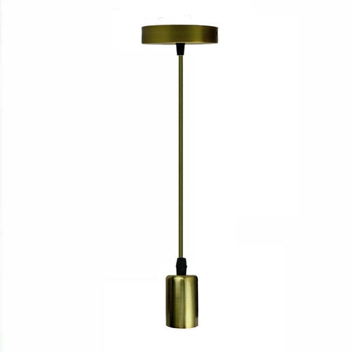 Vintage E27 Fitting Suspension Light Base Copper Lamp Holder Ceiling