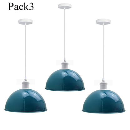 3 Pack Vintage Industrial Ceiling Pendant Light Retro Loft Style Metal