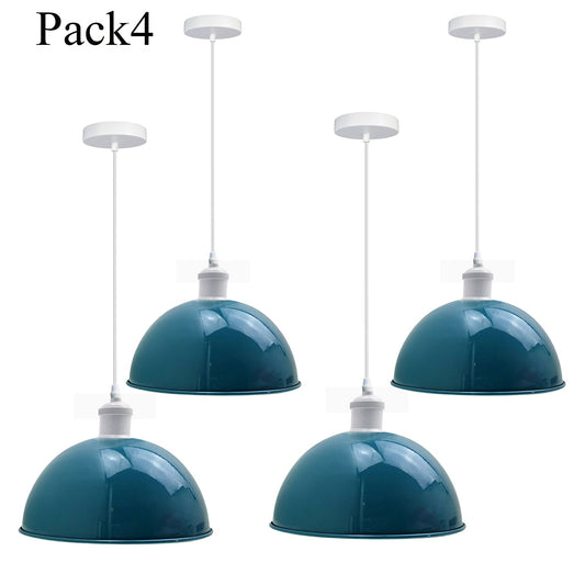 4 Pack Vintage Industrial Ceiling Pendant Light Retro Loft Style Metal