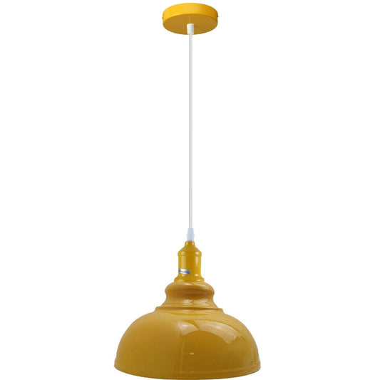 Modern Italian Yellow Chandelier Vintage Pendant Light Shade