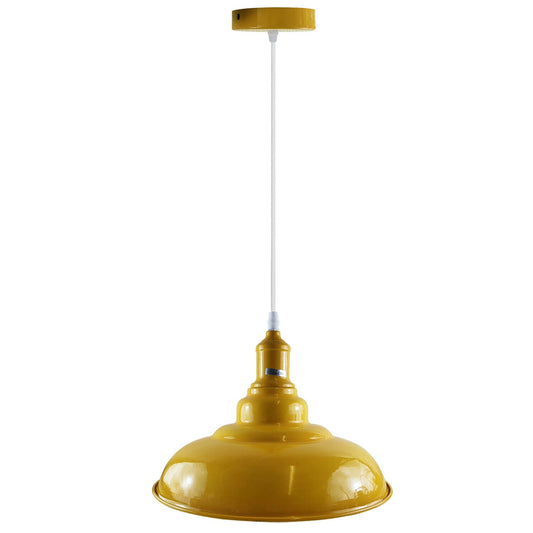 Modern Italian Yellow Chandelier Vintage Pendant Light Shade