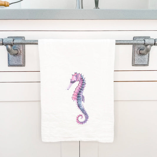 Colorful Seahorse - Cotton Tea Towel