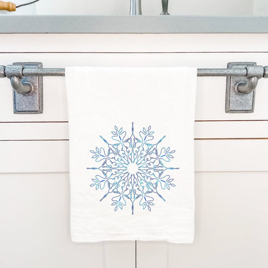 Gradient Snowflake - Cotton Tea Towel