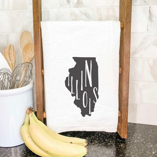 State Art (State Name) - Cotton Tea Towel