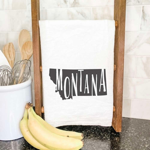 State Art (State Name) - Cotton Tea Towel