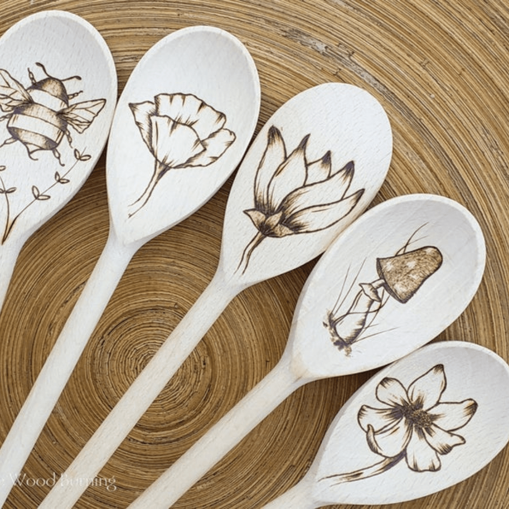 Mr. Woodware - Wooden Kitchen Spoons 12 Inch – Set of 12