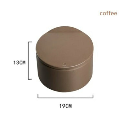 Creative Noirdic Mini Table Trash Bin Fashion Simple Deisgn Press Lid