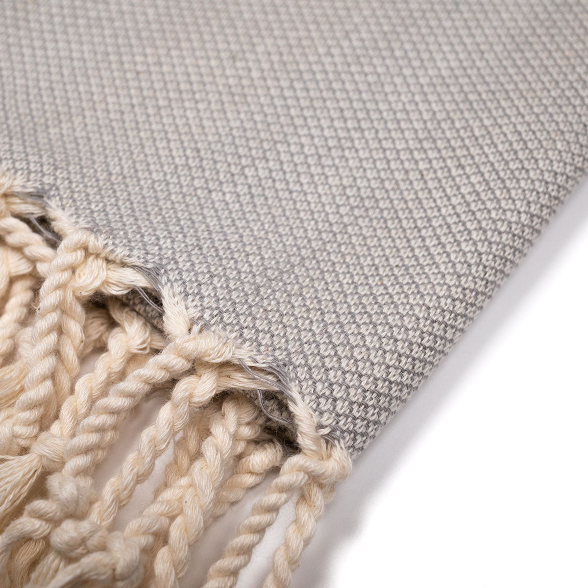 Handwoven Table Linen Peskir Spade | Light Grey