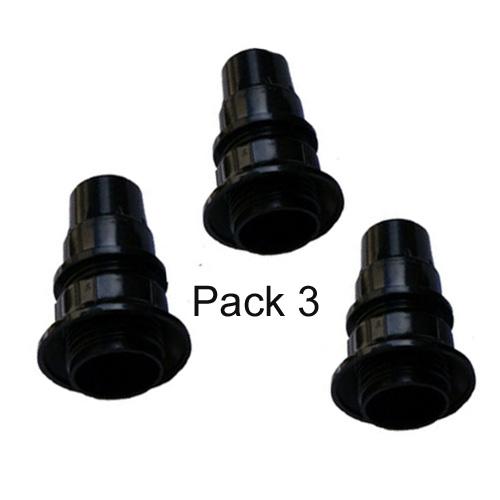 Bakelite Black E14 Light Bulb Lamp Holder Holder Pack 3~2467