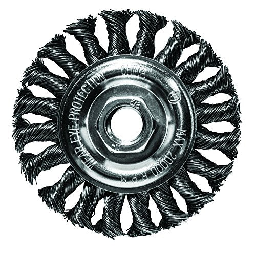 4 x 10 x 1.25 in. Knotted Wire Wheel Brush