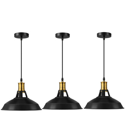 3 Pack  Retro Metal Pendant Shades for Stylish Home Lounge~3579