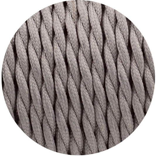 2 Core Twisted Electric Cable Grey Color Fabric 0.75mm~3023