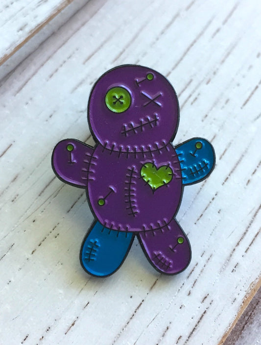 Voodoo Doll Soft Enamel Pin 1"