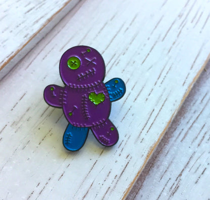 Voodoo Doll Soft Enamel Pin 1"