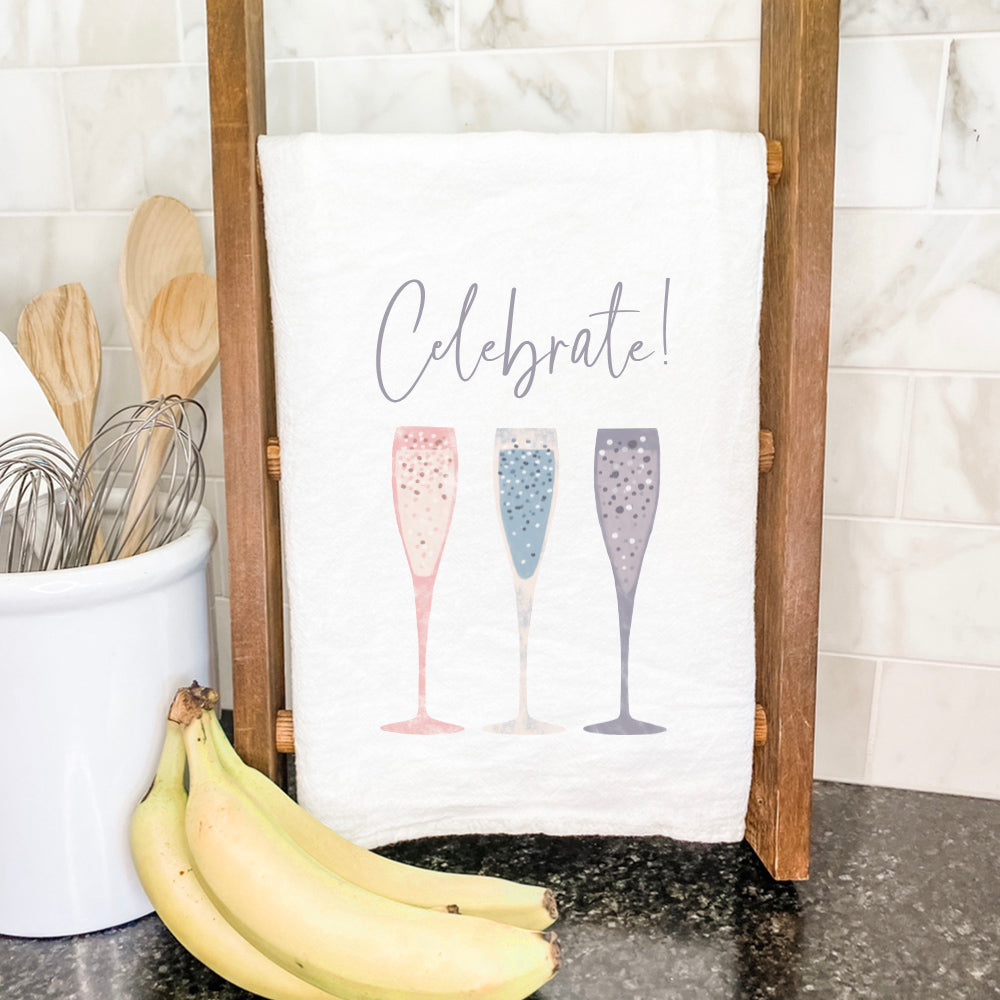 Celebrate Champagne - Cotton Tea Towel