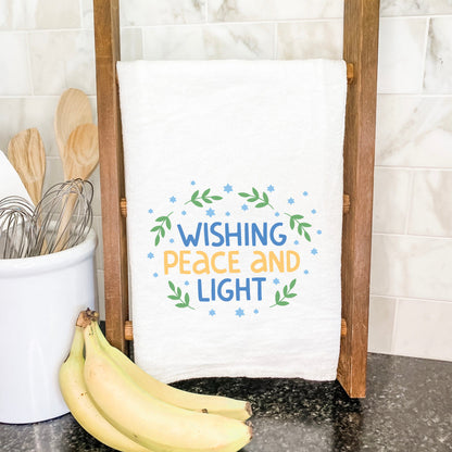 Wishing Peace and Light - Cotton Tea Towel