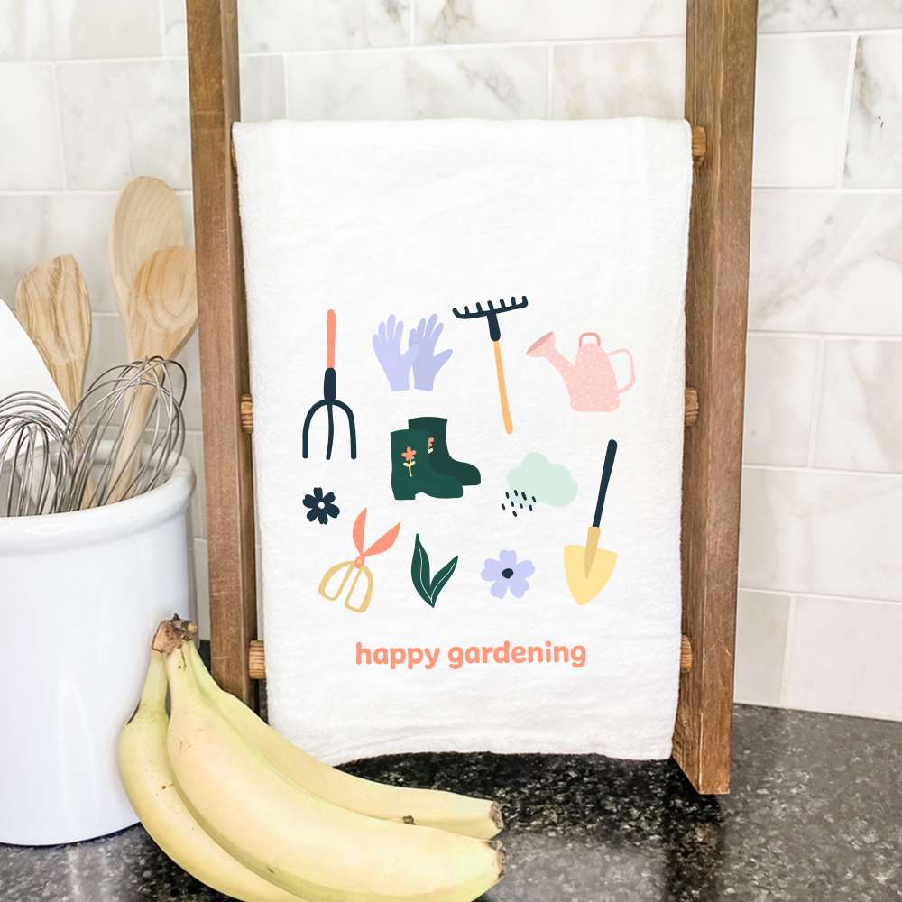 Happy Gardening - Cotton Tea Towel