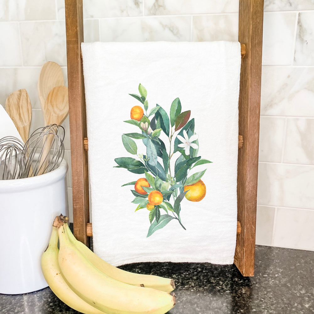 Tangerine Branch - Cotton Tea Towel