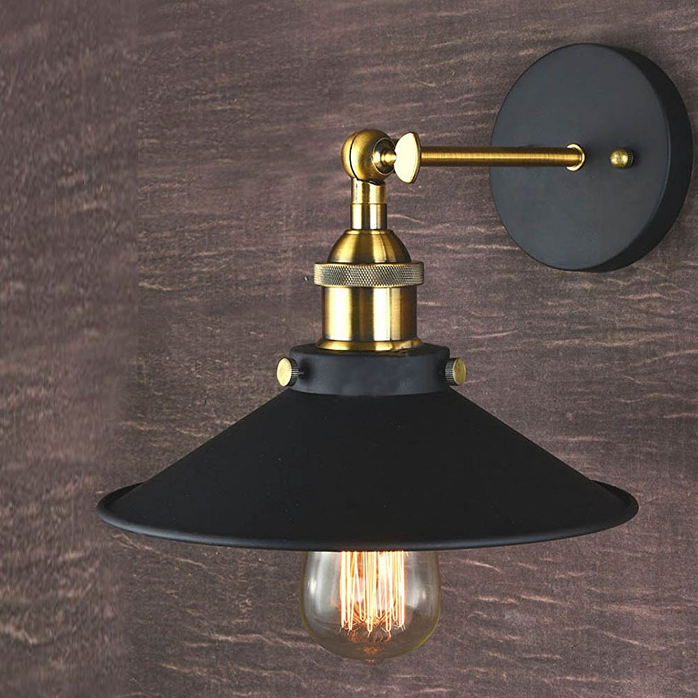 Wall Sconces Light Black Industrial Vintage Simplicity Lamp~3150