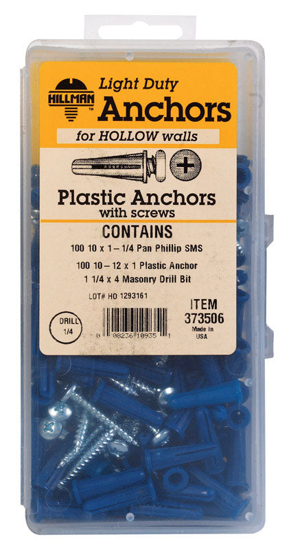 ACEDS 5325857 10-12 Phillip Plastic Anchor Kit