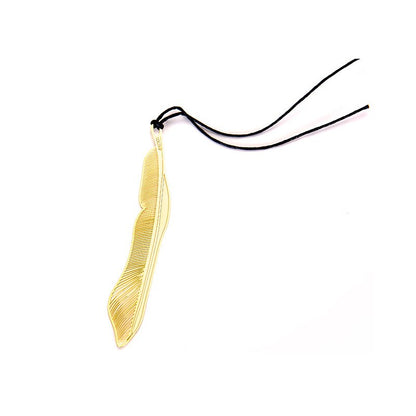 Cute Key Leaf Feather Bookmark HolMetal