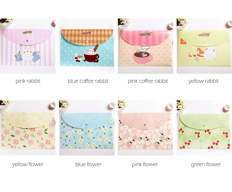 Cute Rabbit File Bag Document Bag