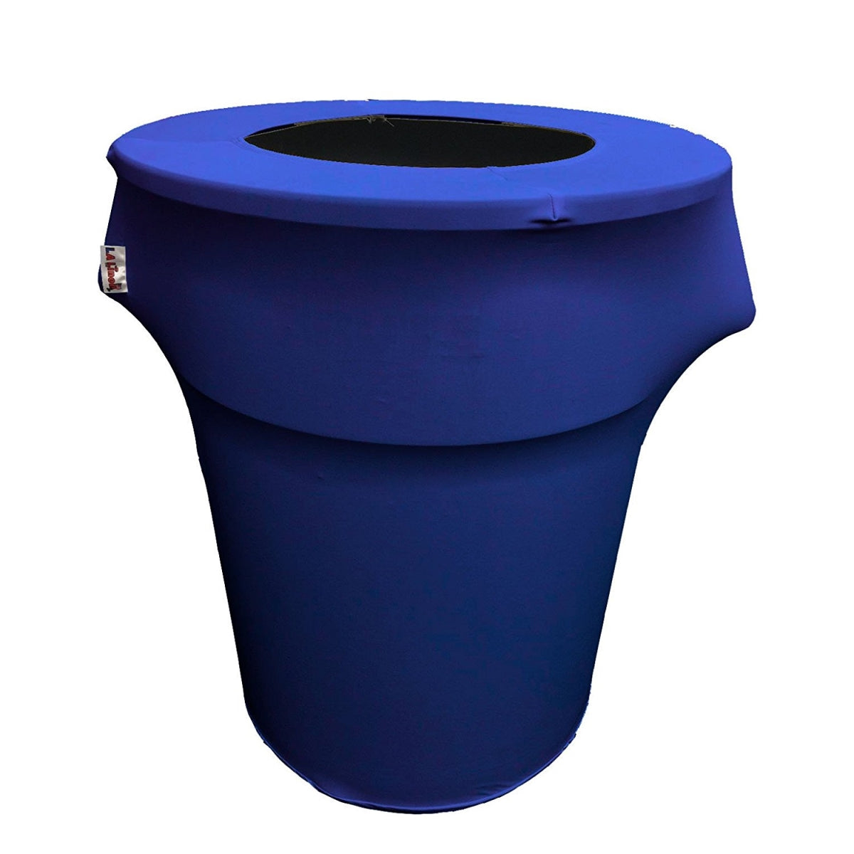 SpandexCover55G-RoyalX50 Stretch Spandex Trash Can Cover 55 gal Round&