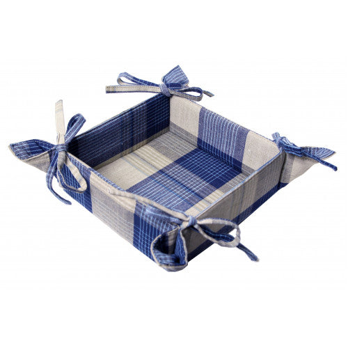 5.5 x 5.5 in. Bread Basket, Sand Blue