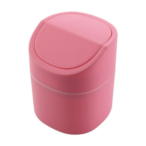 Mini Small Waste Bin Desktop Garbage Trash Can Plastic Home Office