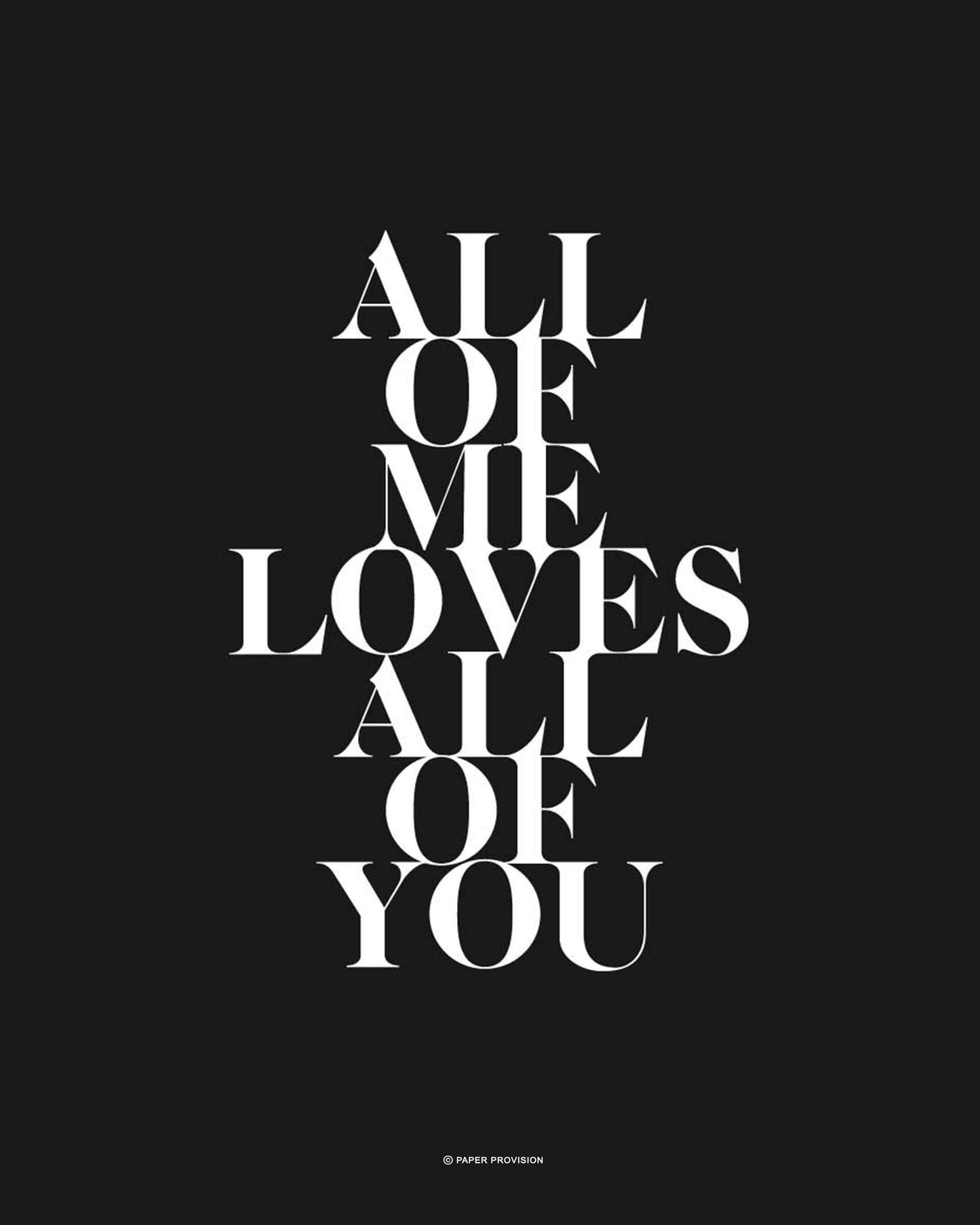 All Of Me (Noir)