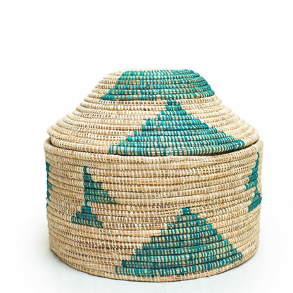 kivu Eco-Friendly Handmade Lidded  Basket