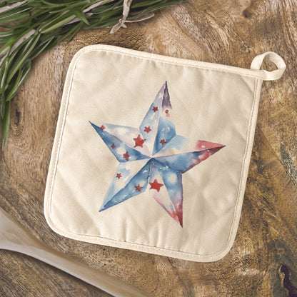 Patriotic Star - Cotton Pot Holder