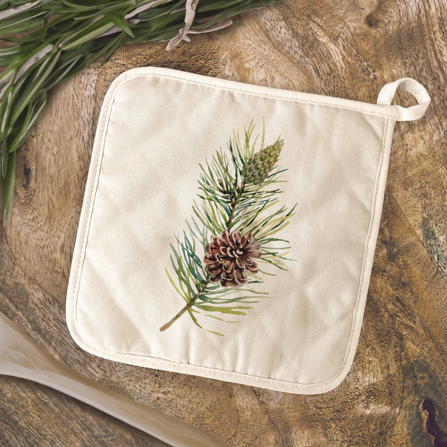 Pine Branch - Cotton Pot Holder