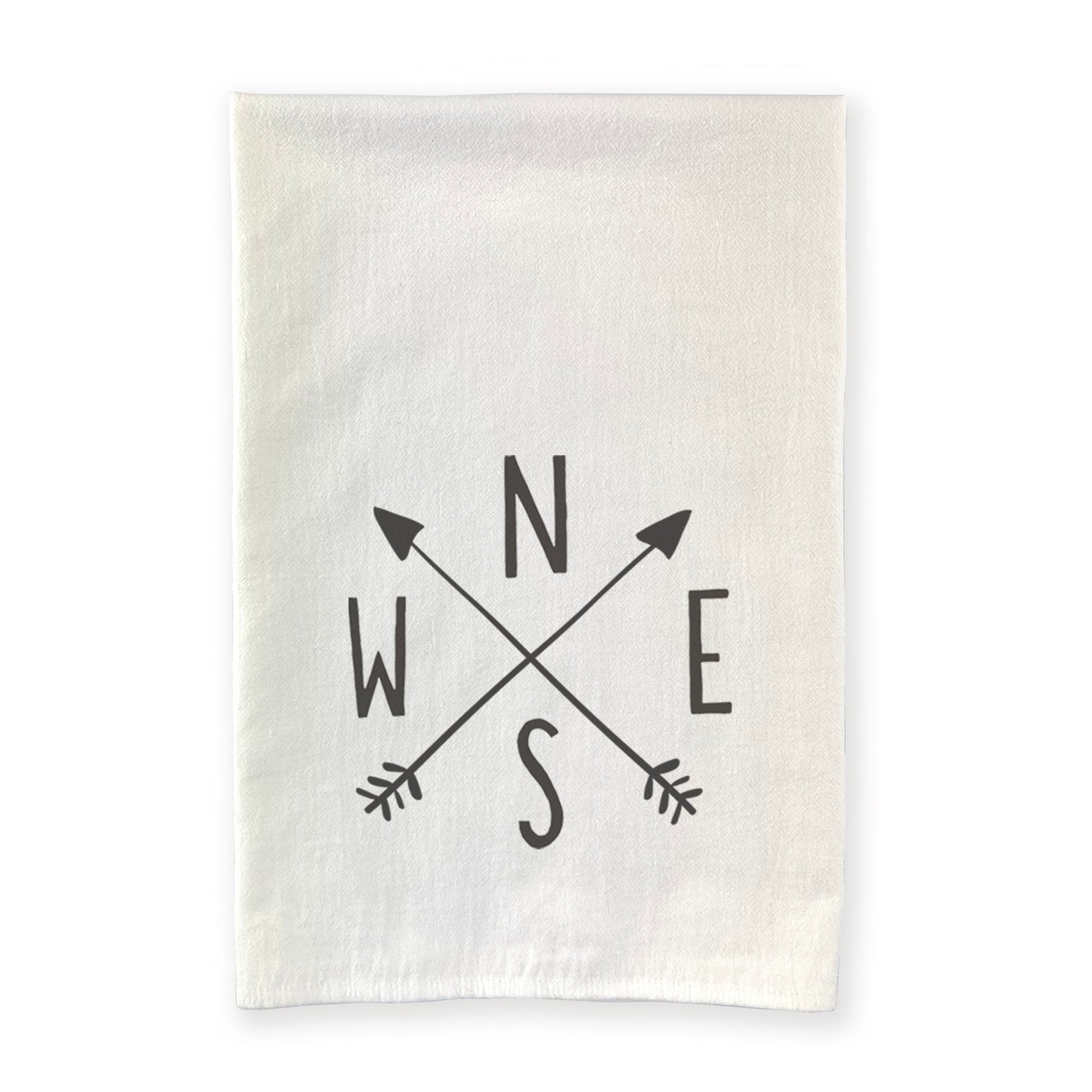 Compass with Arrows - Cotton Tea Towel