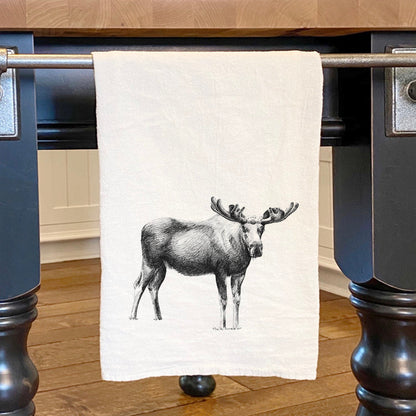 Moose Sketch - Cotton Tea Towel