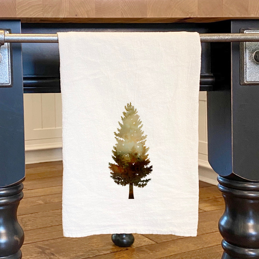 Watercolor Tree - Cotton Tea Towel