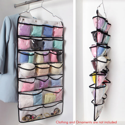 42 Pockets Dual Sided Hanging Closet Organizer