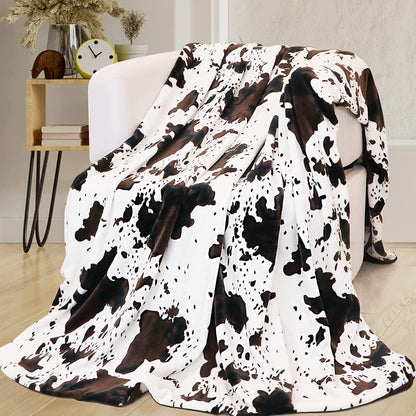 Cow Printing Blanket Digital Flannel