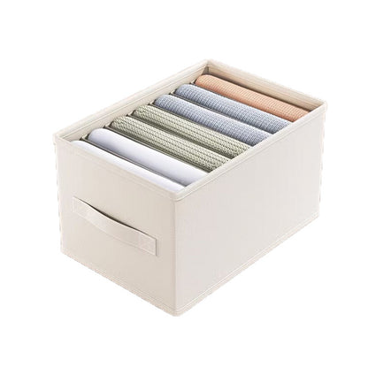 Foldable Clothes Pants Grid Storage Box