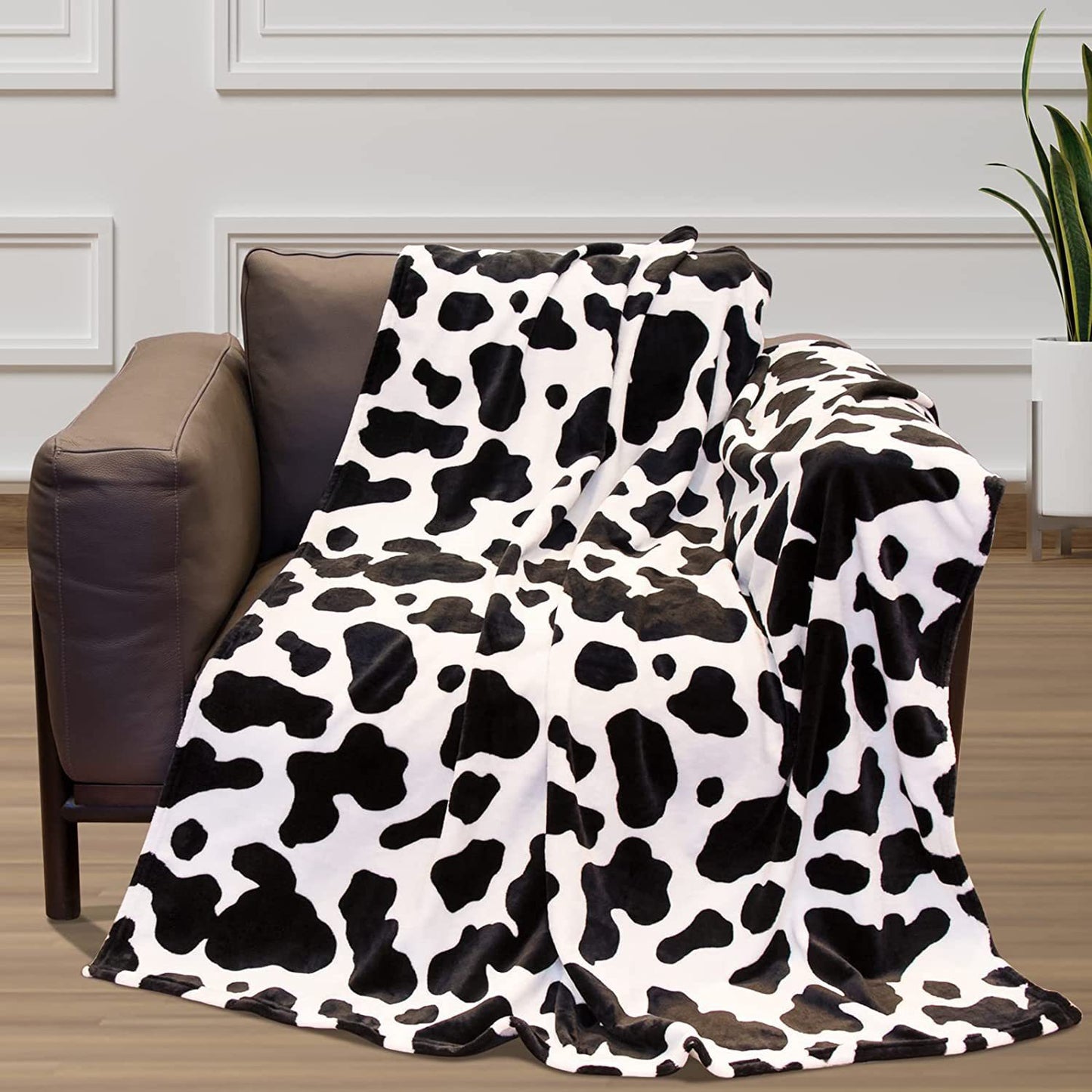 Cow Printing Blanket Digital Flannel