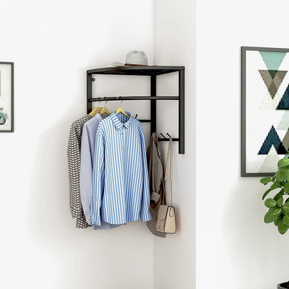 Punch-free Triangle Household Corner Coat Rack Wall Hanging