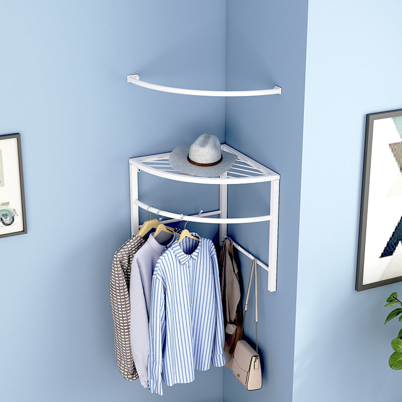 Punch-free Triangle Household Corner Coat Rack Wall Hanging